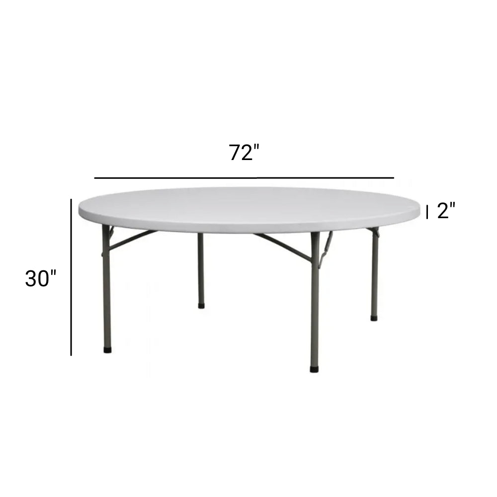 6 ft Round Folding Table