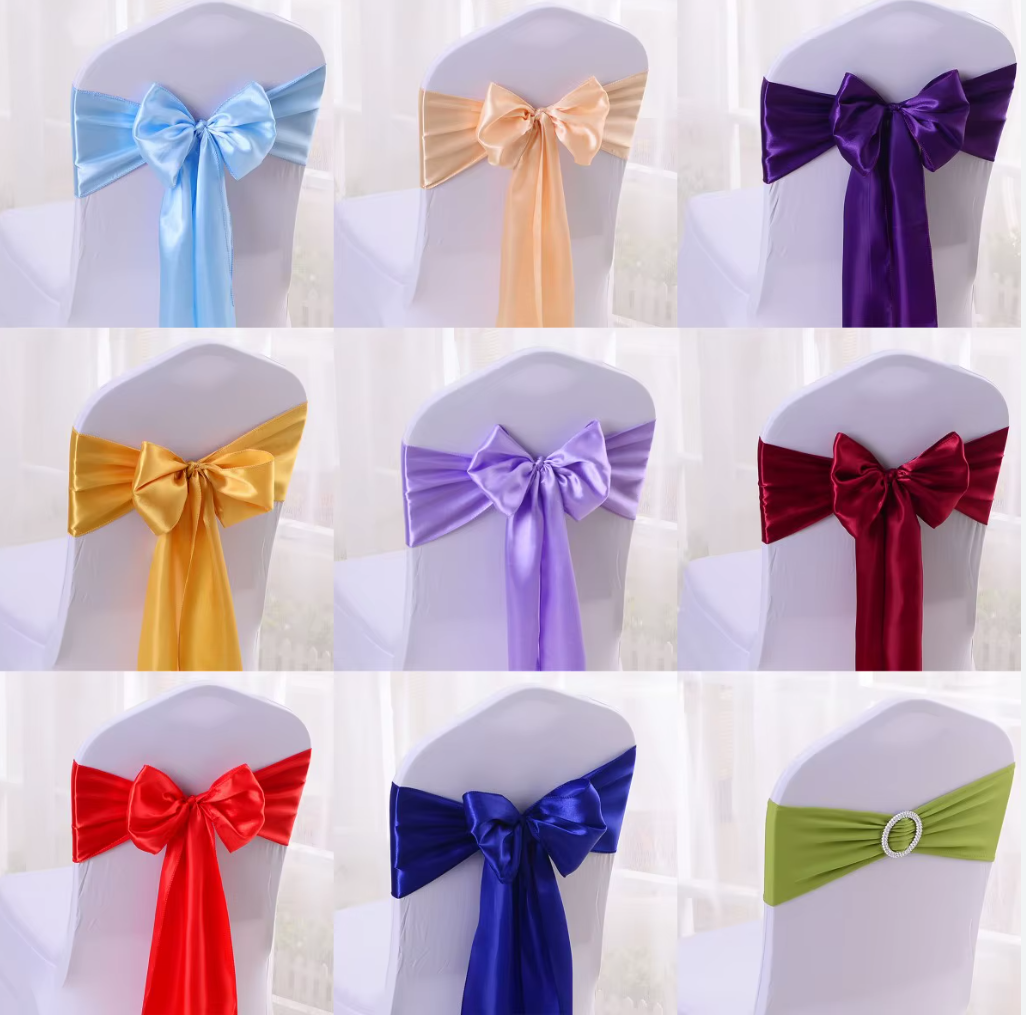 Premium Satin Chair Ties
