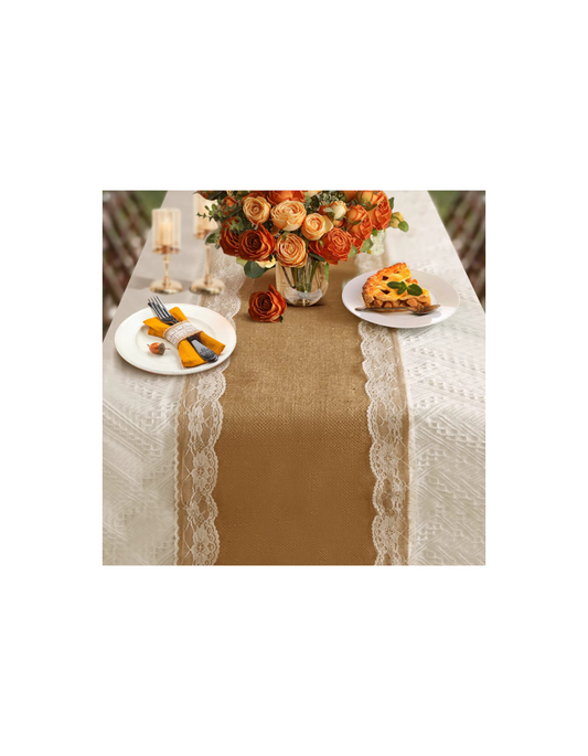 Burlap table runners