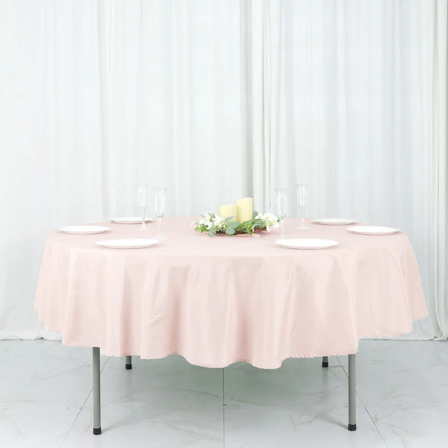 Premium Round 90 inch Polyester Table Cloth