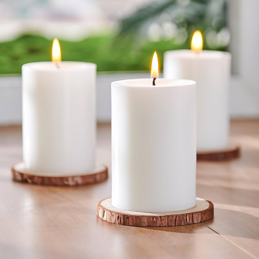White Pillar Candles