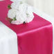 Coral satin table runners