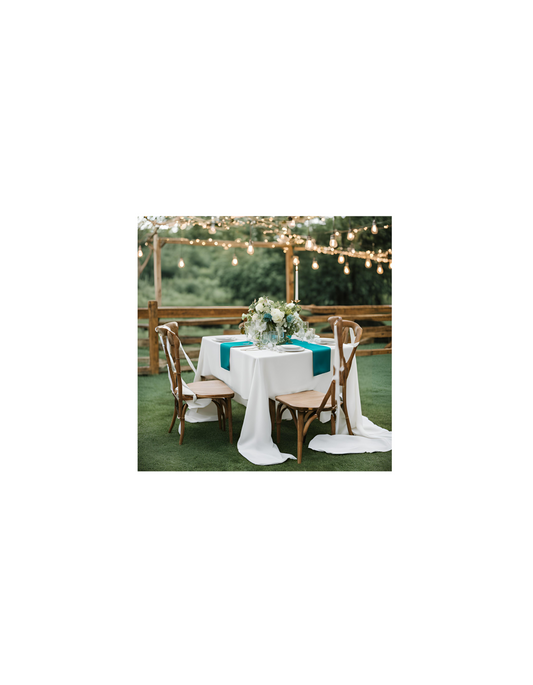 Teal table runners