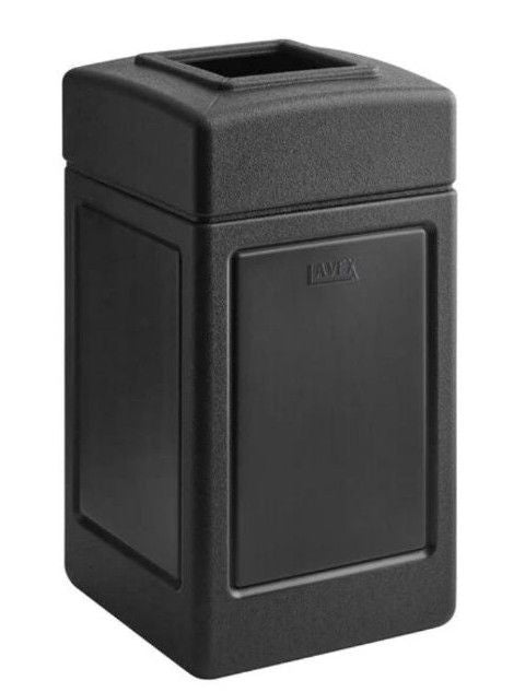 Waste Services - Covered Trash Can, black 42g